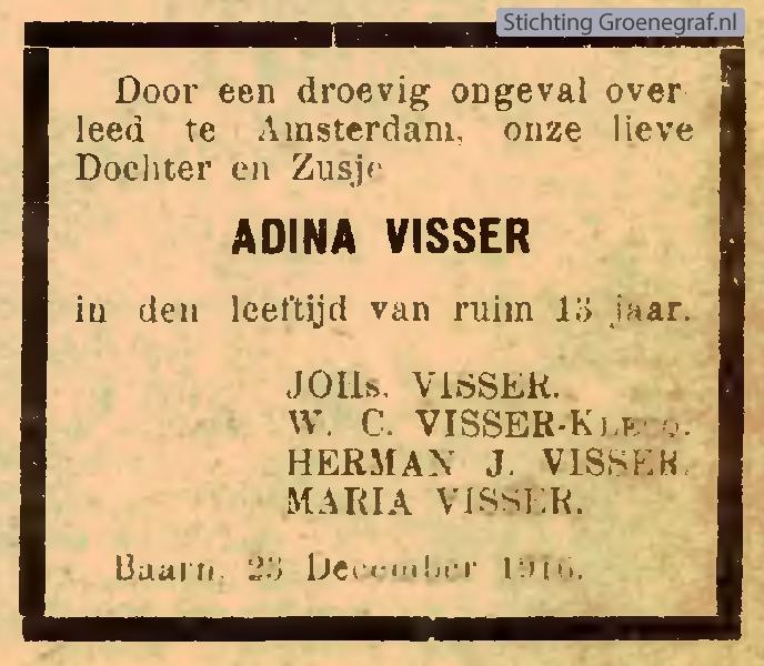 Afbeelding bij Adina  Visser