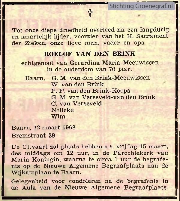 Afbeelding bij Roelof van den Brink