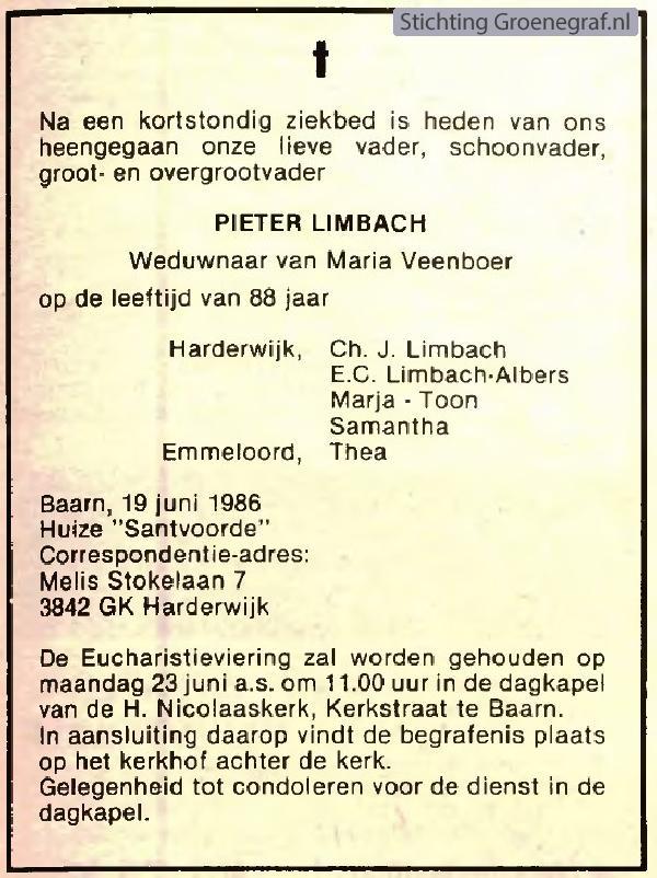 Afbeelding bij Pieter  Limbach