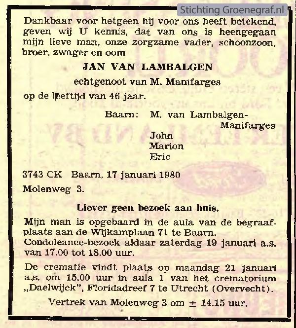 Afbeelding bij Jan van Lambalgen