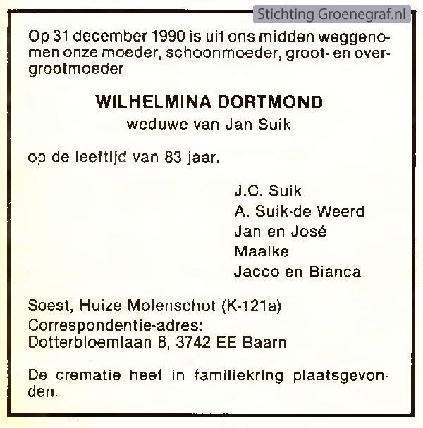 Afbeelding bij Wilhelmina  Dortmond