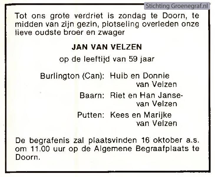 Afbeelding bij Jan van Velzen