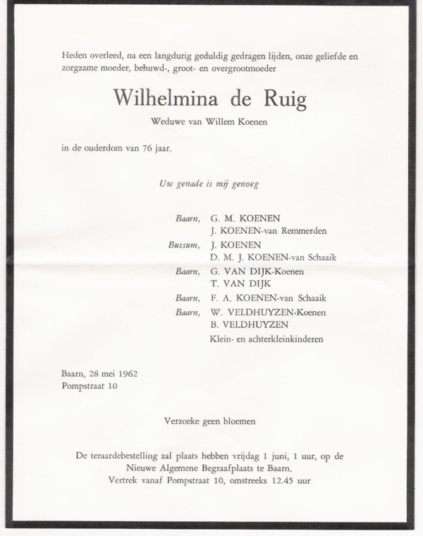 Afbeelding bij Wilhelmina de Ruig