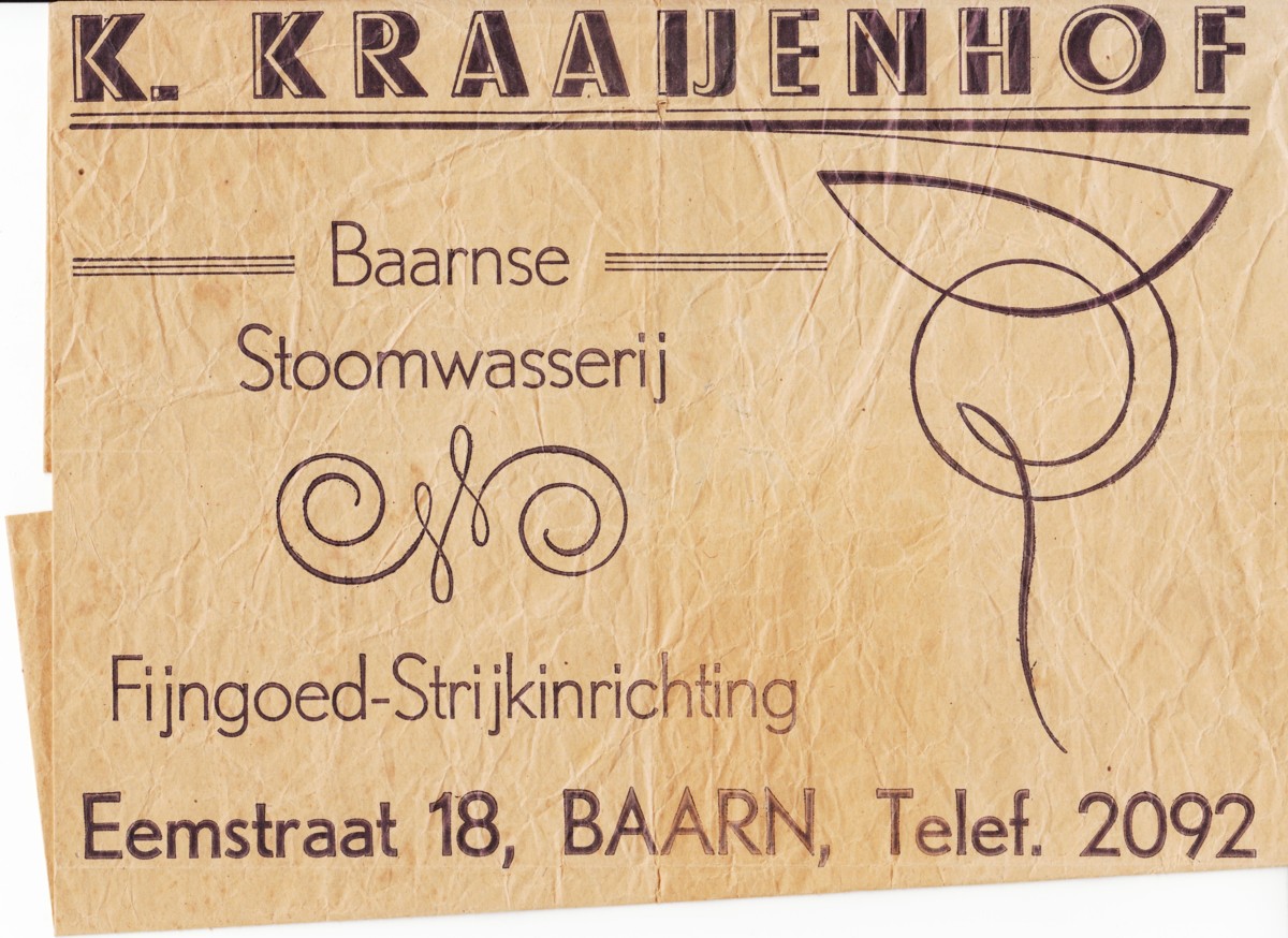 K. Kraaijenhof, Baarnse Stoomwasserij