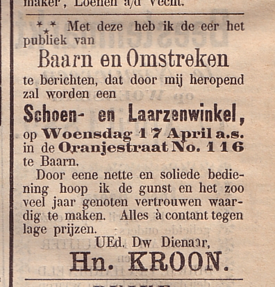 Hn. Kroon schoen- en laarzenwinkel