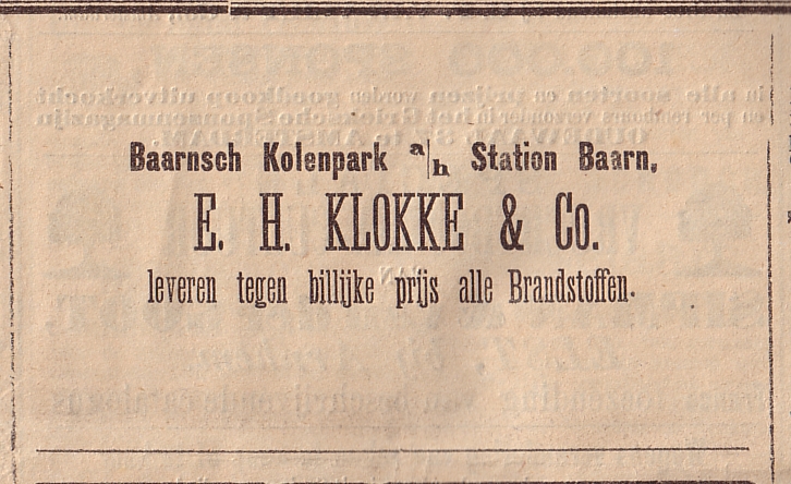 Baarnsch Kolenpark E.H. Klokke & Co.