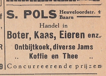 S. Pols, boter, kaas, eieren enz.